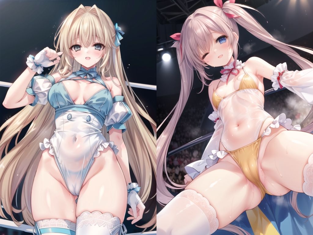 サンプル画像6:AIアイドル美少女プロレスラーCG集 Vol.14 女の子勝ちシチュ特集［2/2］(mugi) [d_411129]