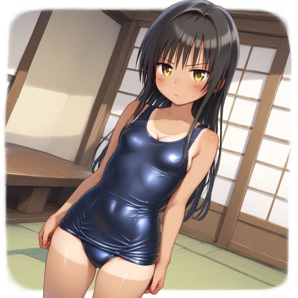 サンプル画像1:スク水少女(道の草) [d_411157]