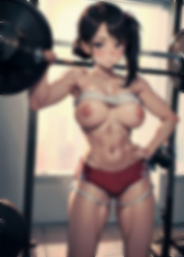 サンプル画像6:筋トレ少女「スケスケ、露出の痴女おまん？？」(midnightstar) [d_411191]