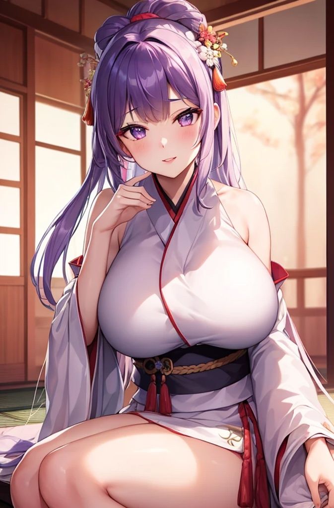 サンプル画像4:巨乳着物美女【妄想イラスト美女図鑑vol.99】(AIイラスト美女研究所) [d_411197]