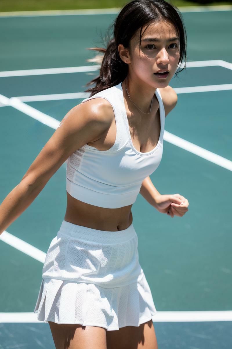 サンプル画像1:AI写真集 サービスエース 悪魔の囁き アスリート編(変態マスクさん) [d_411237]