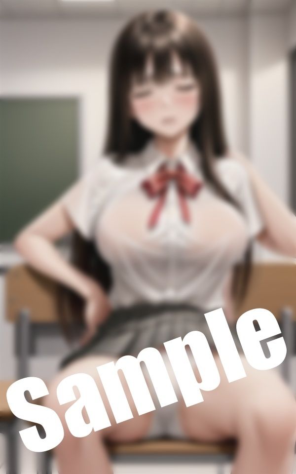 サンプル画像1:巨乳美少女のパンチラ〜放課後の教室で恥ずかしい姿に(美女ワンダーランド) [d_411310]