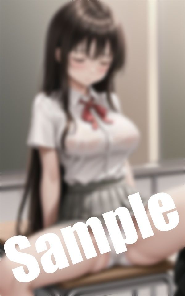 サンプル画像2:巨乳美少女のパンチラ〜放課後の教室で恥ずかしい姿に(美女ワンダーランド) [d_411310]