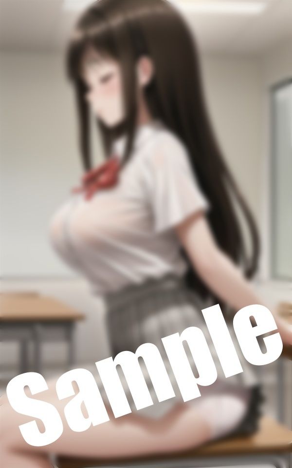 サンプル画像3:巨乳美少女のパンチラ〜放課後の教室で恥ずかしい姿に(美女ワンダーランド) [d_411310]