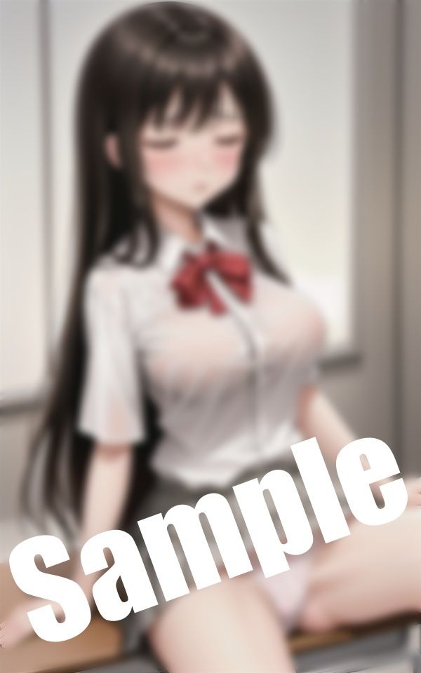 サンプル画像4:巨乳美少女のパンチラ〜放課後の教室で恥ずかしい姿に(美女ワンダーランド) [d_411310]
