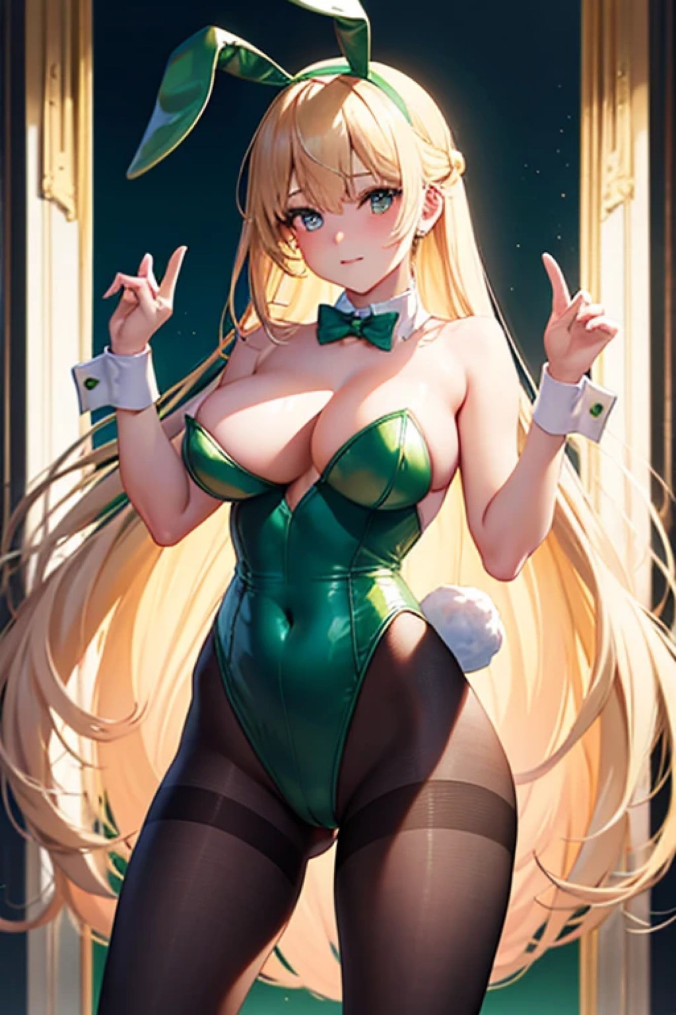 サンプル画像3:グリーンバニーガールのアレやコレ(rweb324) [d_411404]