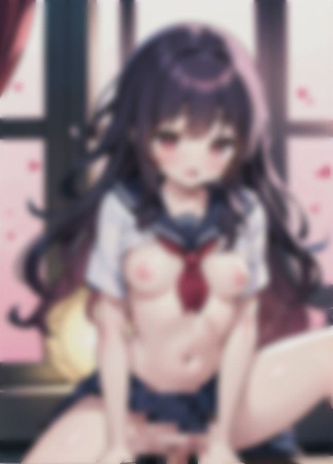 サンプル画像5:馬乗り少女「気持ちよくてイキまくり」「教室で変態行為」(オーガニズム) [d_411417]