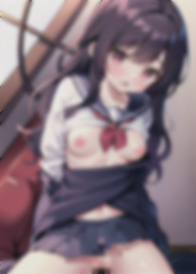 サンプル画像1:制服下半身裸…学校でえっちなことしませんか？(絶頂) [d_411419]