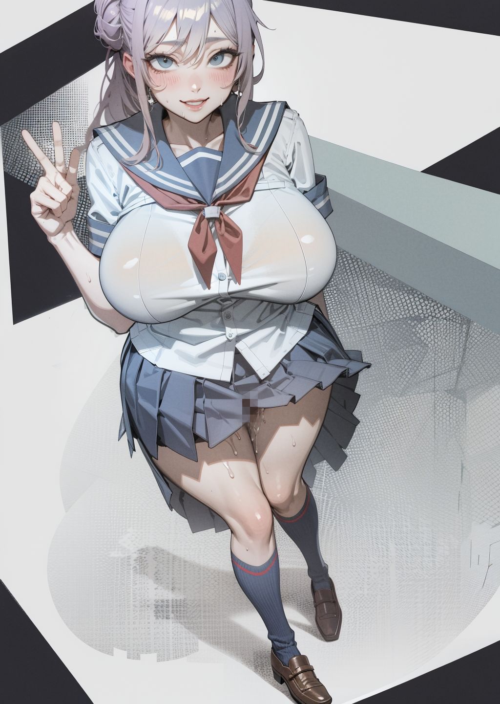 サンプル画像4:空いてる学校でJ〇コスプレしてめちゃくちゃした(ハクマル) [d_411474]