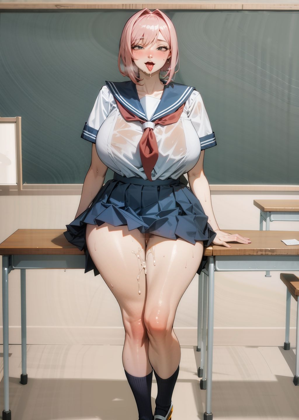 サンプル画像5:空いてる学校でJ〇コスプレしてめちゃくちゃした(ハクマル) [d_411474]