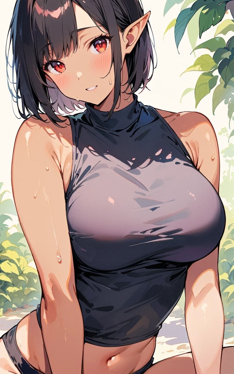 サンプル画像5:【美少女研究本】ダークエルフ ハメ撮り日誌(画像生成マン) [d_411545]