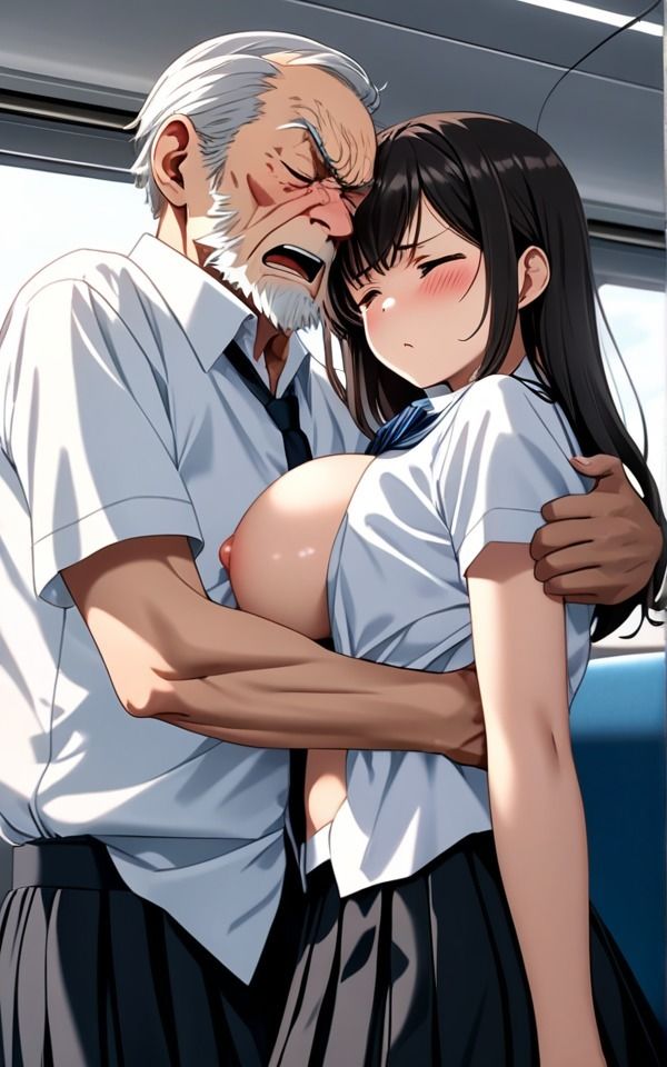 サンプル画像2:おじさん痴●は許さないわ電車から降りたら通報するね 学校帰り制服女子は巨乳で気が強い(パール真珠) [d_411572]