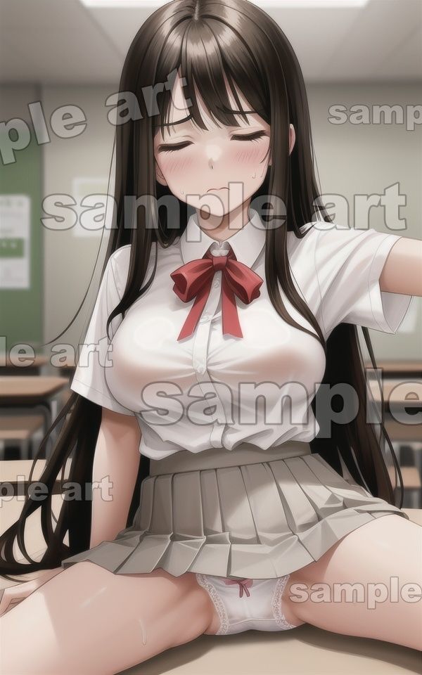 サンプル画像4:今日から援交スペシャル！初めてJKでP活する緊張してる美少女・・パンツに黄ばみが・・(奇跡の美少女) [d_411714]