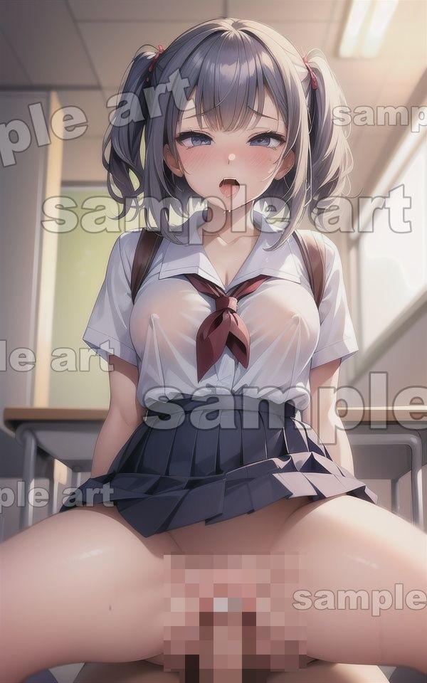 サンプル画像1:騎乗位のわからせ！生意気なロリを下から突いてわからせてやるスペシャル！(ぷにぷに研究所) [d_411733]