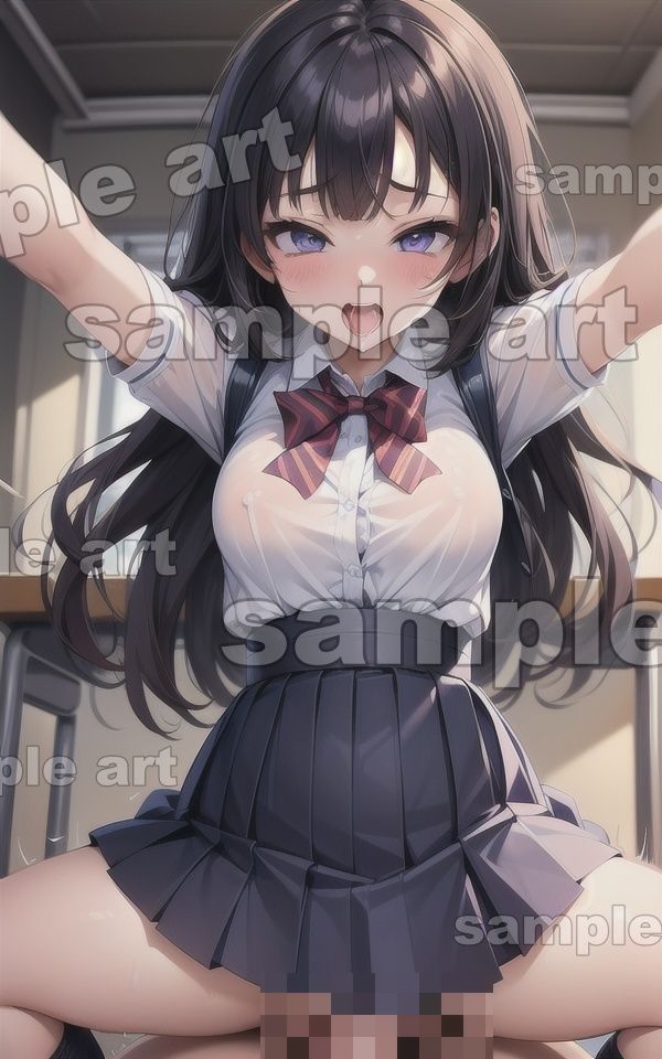 サンプル画像5:騎乗位のわからせ！生意気なロリを下から突いてわからせてやるスペシャル！(ぷにぷに研究所) [d_411733]