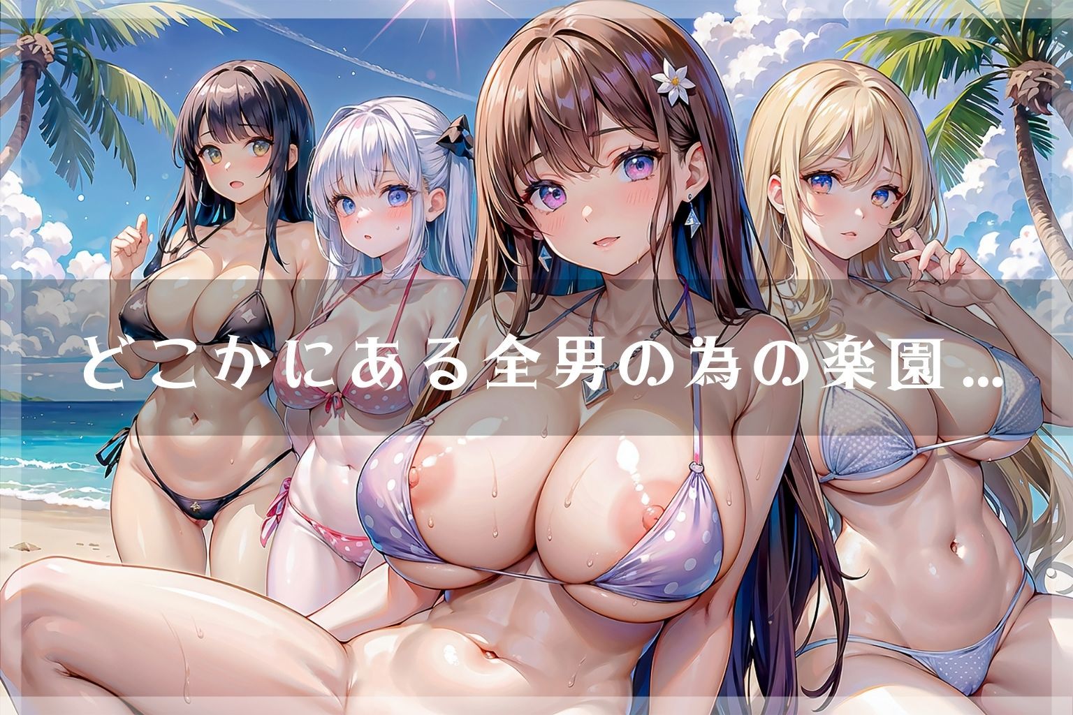 サンプル画像1:ようこそ♪爆乳アイランドへ♪〜たわわなビキニ天国へご招待〜(えいあいどぉる) [d_411744]