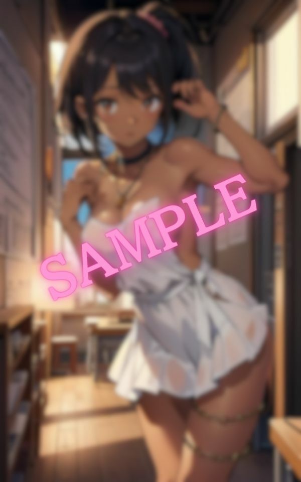 サンプル画像5:可愛いパイ〇ン黒ギャルの厳選画像集(妄想美女クラブ) [d_411750]