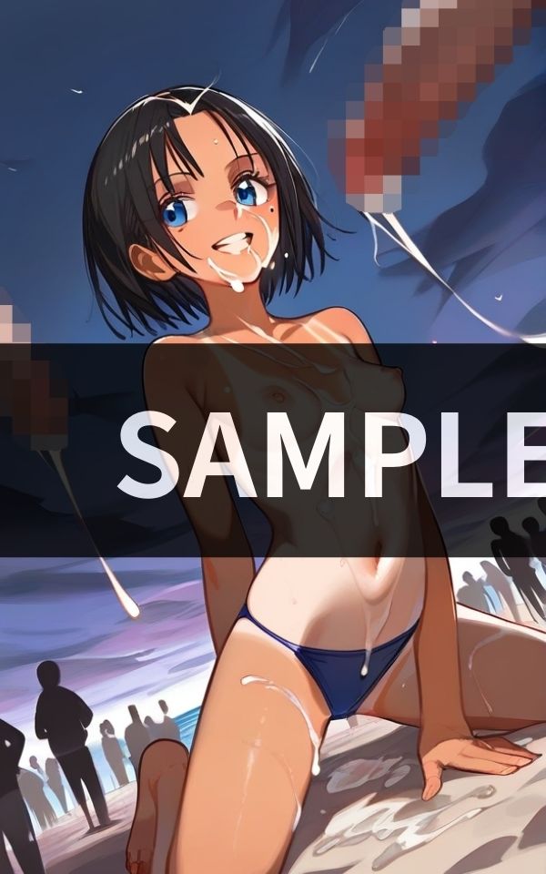 サンプル画像4:白濁少女ビーチパーティー(ボディキャンディ) [d_411856]