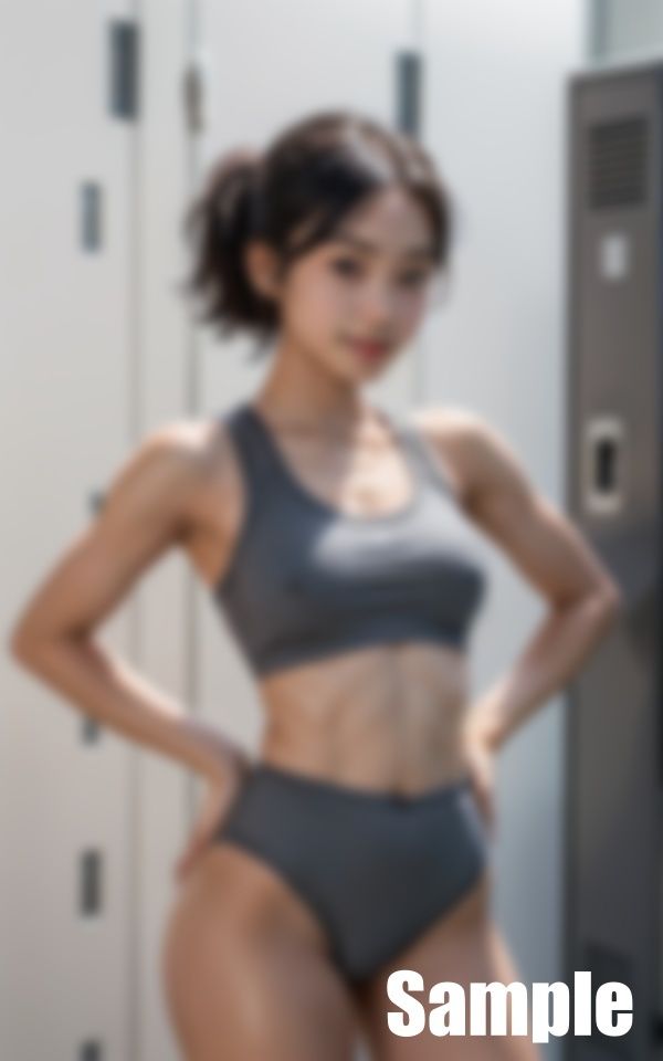 サンプル画像1:陸上女子(にょろにょろ) [d_411878]