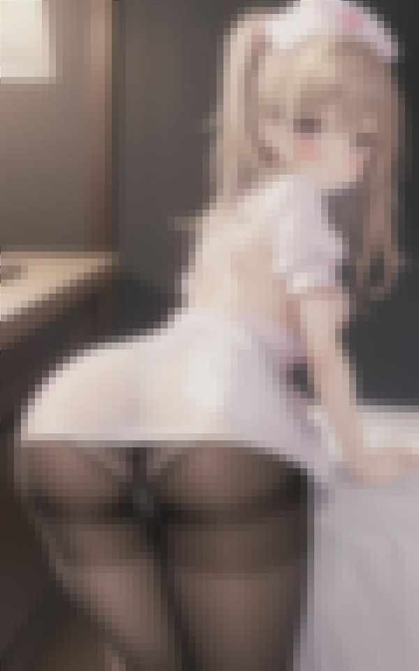 サンプル画像2:シーツ交換の度に見せつけれくる黒ストTバックの変態ナース(同人愛好会) [d_411939]