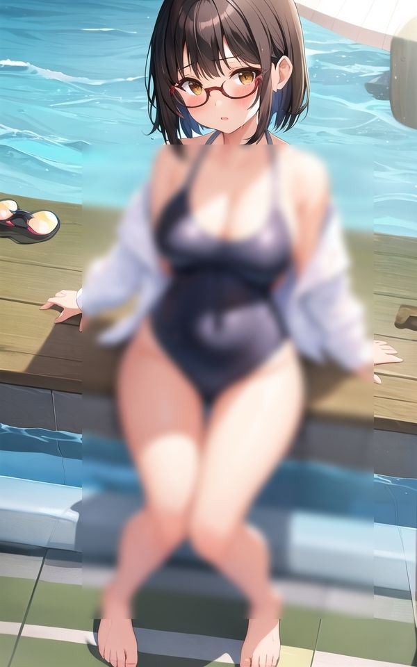 サンプル画像1:乳ポチ×スク水 〜エッチな透け乳首女子〜(AIドリーム工房) [d_411968]