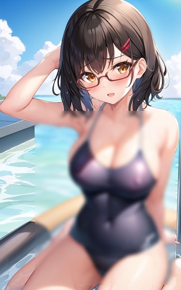 サンプル画像2:乳ポチ×スク水 〜エッチな透け乳首女子〜(AIドリーム工房) [d_411968]