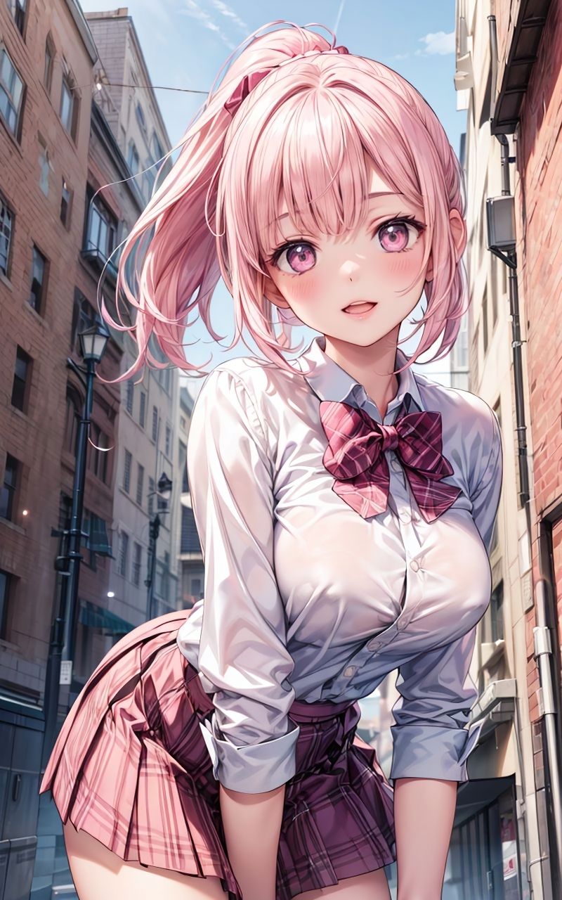 サンプル画像1:グラビア＆裏画像 JKアイドル 弓木まお(AIらぼんぬ) [d_411977]