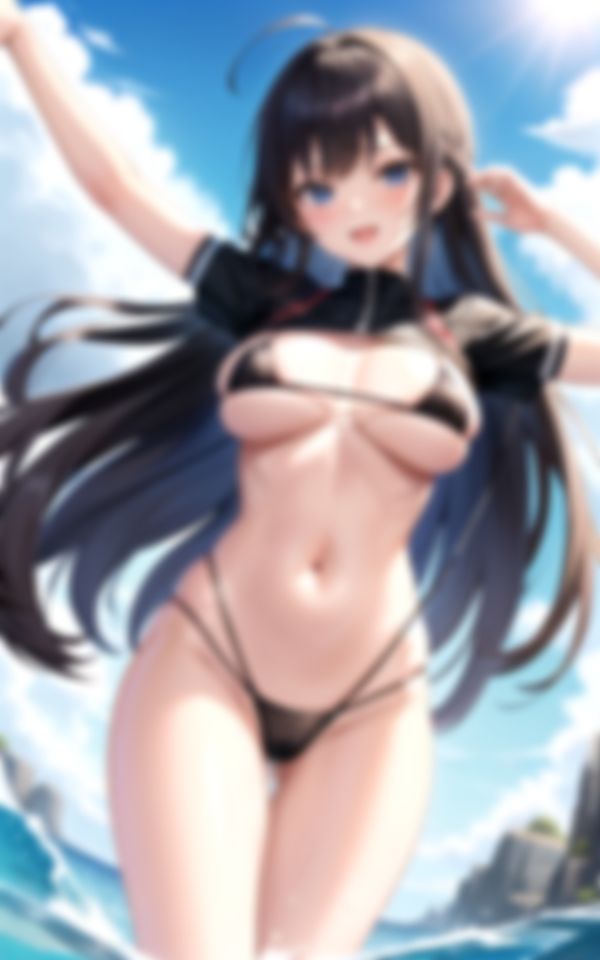 サンプル画像1:先輩の悩殺ビキニでフル勃起(エロチックエンジンズ) [d_411993]