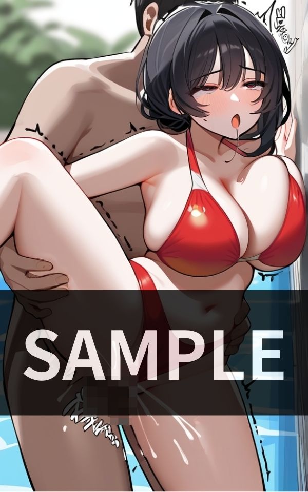 サンプル画像1:元カノとプールでこっそりエッチしたら盛り上がり過ぎた！！(ダーリンナイト) [d_412005]