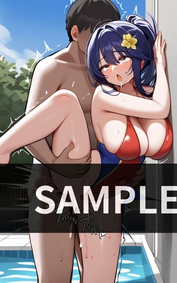 サンプル画像2:元カノとプールでこっそりエッチしたら盛り上がり過ぎた！！(ダーリンナイト) [d_412005]