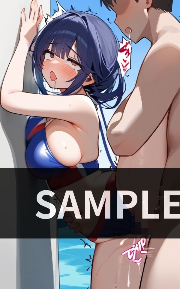 サンプル画像4:元カノとプールでこっそりエッチしたら盛り上がり過ぎた！！(ダーリンナイト) [d_412005]