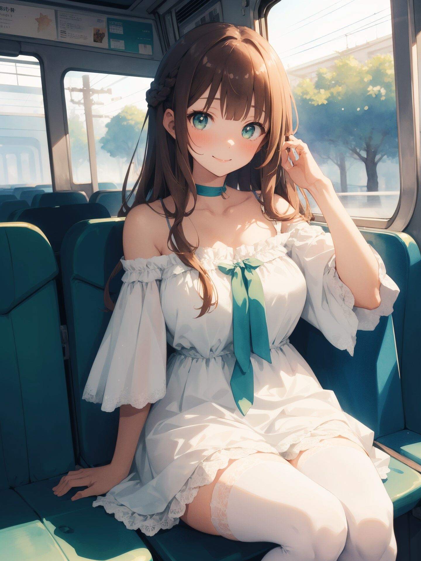 サンプル画像1:姪っ子JDとデート中に無理やりパンツ見せてもらう(毎日が1128) [d_412018]