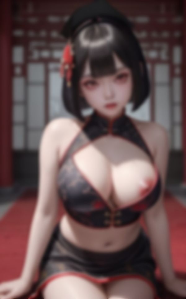 サンプル画像1:淫らな身体で男を挑発する淫乱キョンシー写真集(スーパーAI) [d_412148]