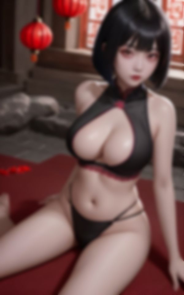 サンプル画像3:淫らな身体で男を挑発する淫乱キョンシー写真集(スーパーAI) [d_412148]