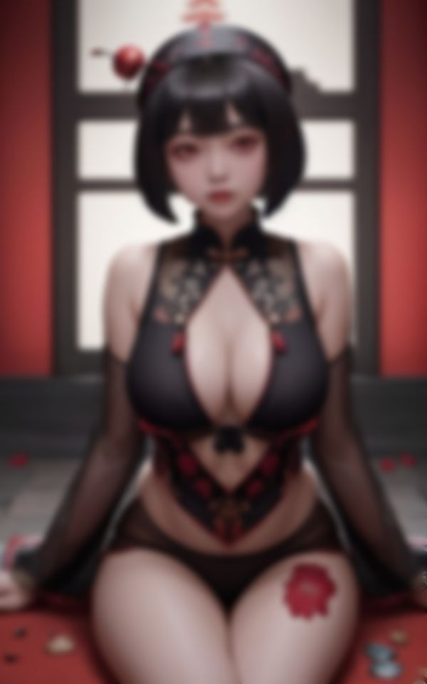 サンプル画像5:淫らな身体で男を挑発する淫乱キョンシー写真集(スーパーAI) [d_412148]