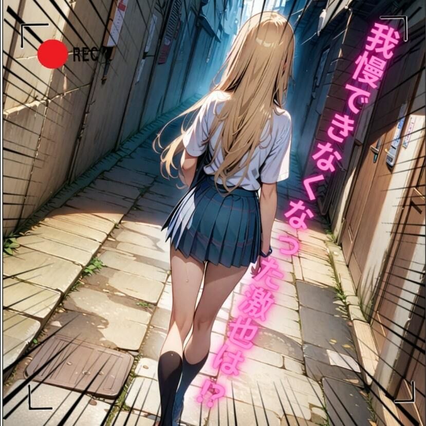 サンプル画像4:ハゲギ〇ス！！ STAGE 14 ver1 金髪巨乳ギャルJKの海〇をストー〇ングして俺のもんにしてやったw(ハゲギ〇ス) [d_412179]