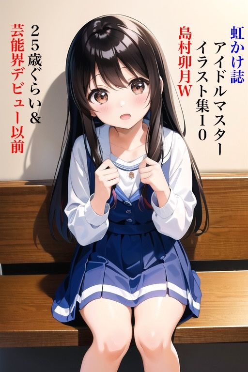 虹かけ誌 アイドルマスター イラスト集10 島村卯月W 25歳ぐらい＆芸能界デビュー以前のサンプル画像 6