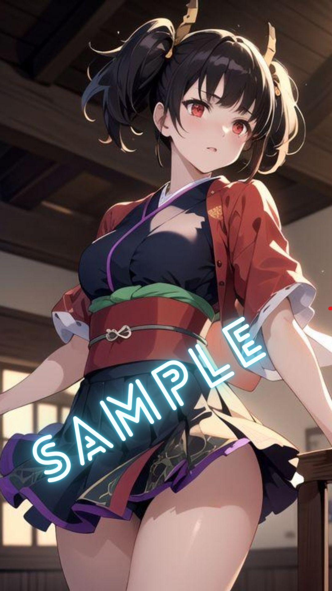 サンプル画像1:甲鉄城のカバ◯リ 無◯（ツインテール）風 画像集(パンティー旅情) [d_412260]