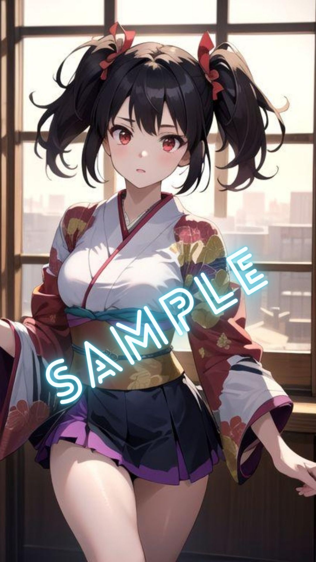 サンプル画像2:甲鉄城のカバ◯リ 無◯（ツインテール）風 画像集(パンティー旅情) [d_412260]