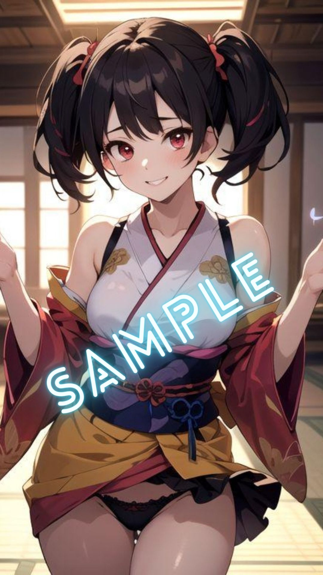 サンプル画像3:甲鉄城のカバ◯リ 無◯（ツインテール）風 画像集(パンティー旅情) [d_412260]