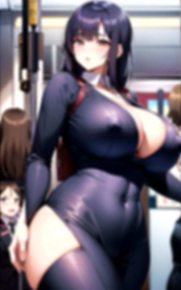 サンプル画像1:痴●願望の痴女が乗車！僕におっぱいを見せつけ強●痴●！(癒しの彼女たち) [d_412328]