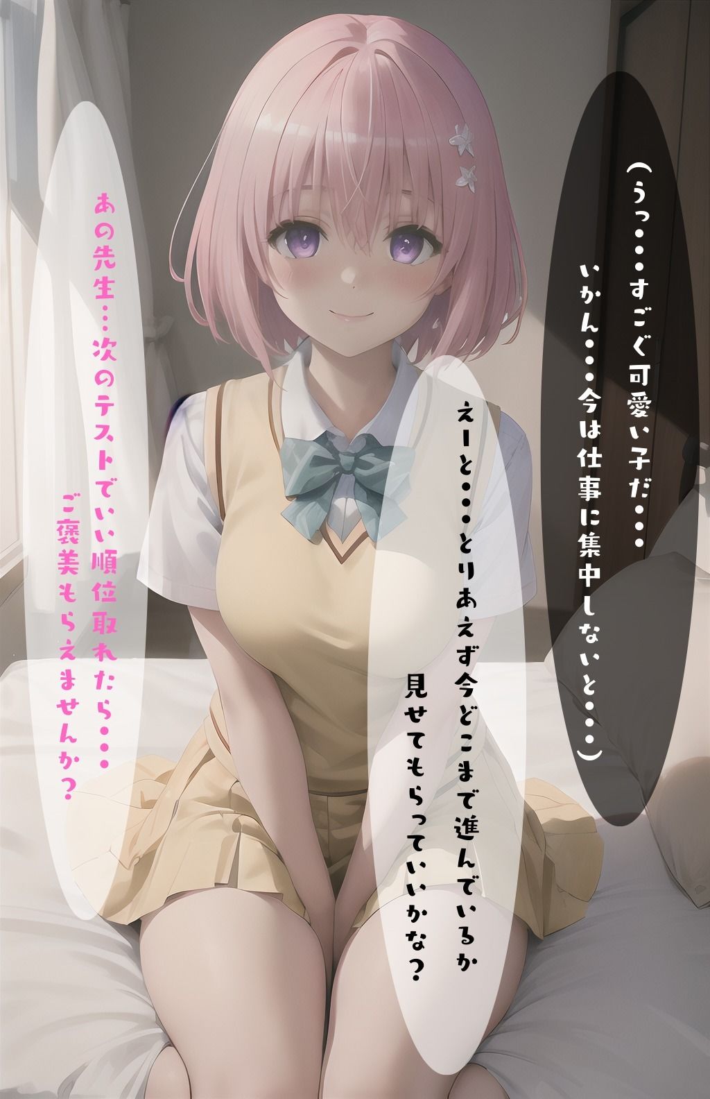 サンプル画像1:モモと家庭教師の秘密の関係(くりいむぱい) [d_412347]