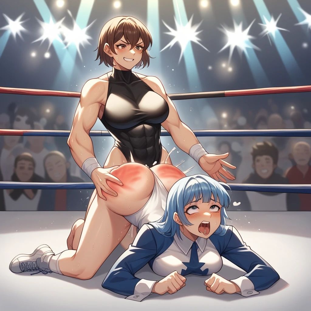 サンプル画像5:スパンキング プロレス(8ball-ai-art) [d_412348]