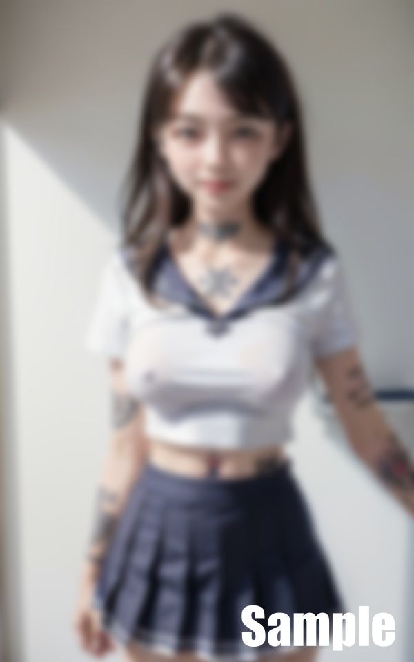 サンプル画像1:タトゥーセーラー服(ぬらりひょん) [d_412402]