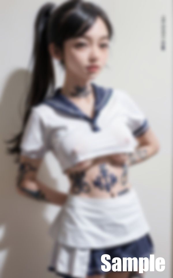 サンプル画像6:タトゥーセーラー服(ぬらりひょん) [d_412402]