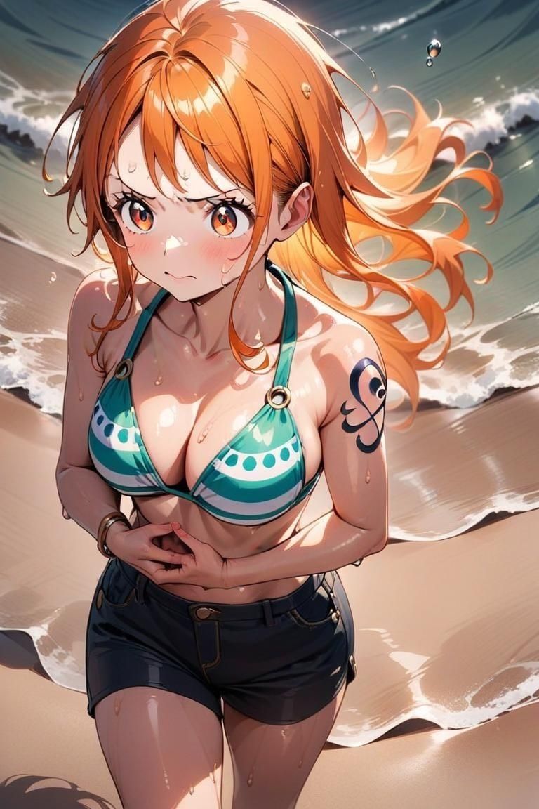 サンプル画像3:お漏らしするナミ(わたあめ) [d_412405]