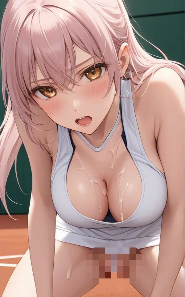 サンプル画像6:憧れの先輩と特訓中に ちょっと服すけてるけど見ないでね！(ぷりぷりムチムチ研究所) [d_412433]