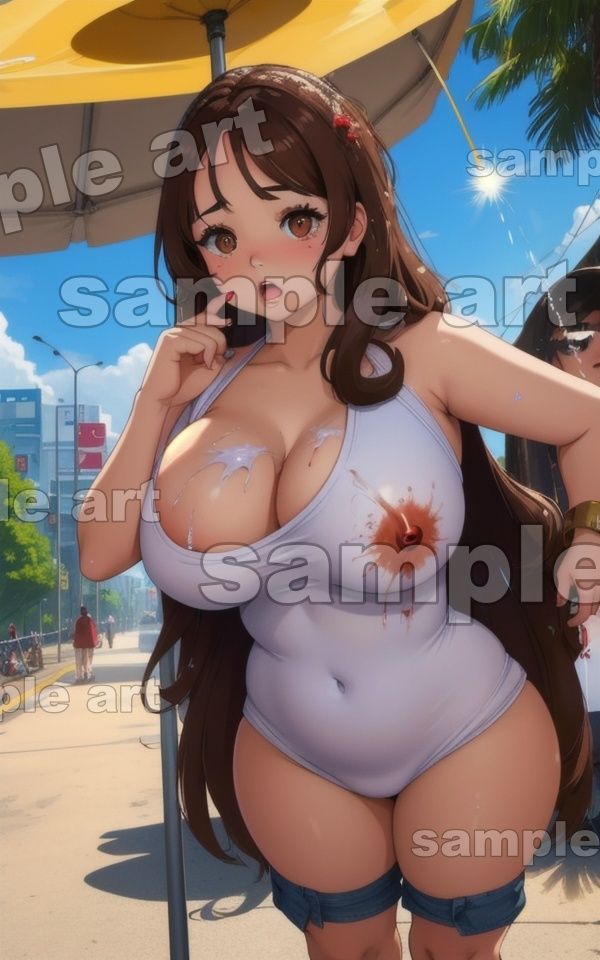 サンプル画像6:爆乳おっぱいスペシャル！22歳で天使のおっぱいを手に入れてアイスをこぼして脱がせる特集(寝る前に読みたくなる大人のエロ本) [d_412464]