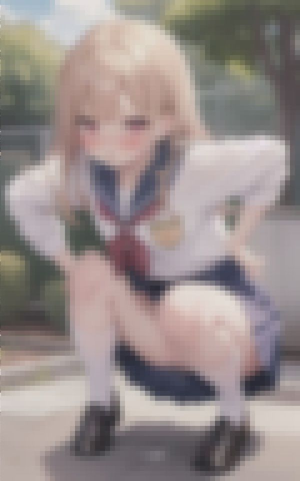 サンプル画像1:おぢさんこんなのに興奮すんの？マッチングアプリで知り合った激カワ少女にお願いして野外おしっこチャレンジしてもらいました聖水5000リットルオーバー(てんぱい) [d_412486]