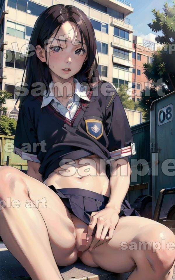 サンプル画像2:制服JKと援交スペシャル！パンツを見せておまんこをくぱぁして開脚する100連発！(根暗のよりどころ) [d_412487]